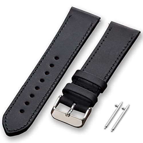 vagave Samsung Watch 4 5 6 7 40 44mm Gear S3 Active 2 Frontier Deri Kordon 40mm 41mm 45mm 46mm (20mm genişliğinde deri kordon)