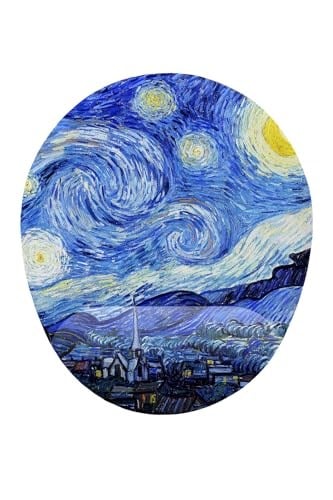 Van Gogh Starry Night Bilek Destekli Mouse Pad