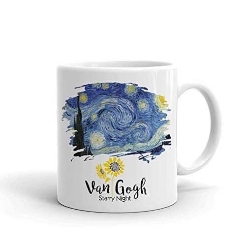 Van Gogh Starry Night Seramik Kupa Bardak