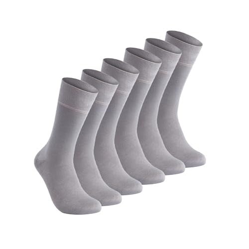 Vegan Ve Organik Bambu Unisex Soket Gri Çorap 6'lı