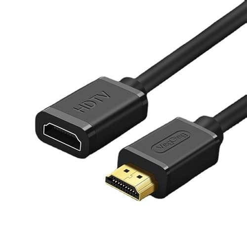 VegGieg 4K 60Hz Dişi Erkek HDMI 2.0 Uzatma Kablosu 1 Metre - Seçenekler: 1 Metre, 1.5 Metre, 2 Metre