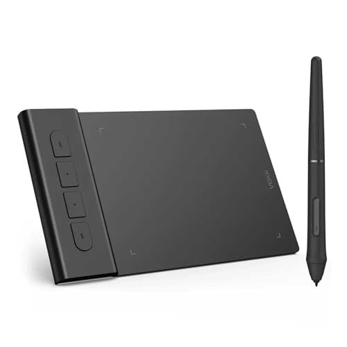 VEIKK OSU Tablet Grafik Tablet VK430 4x3 inç, Pilsiz Stylus 290RPS Raporlama Hızı, 8192 Baskı Hassasiyeti ve 4 Kullanılabilir Tuş, Windows/Android/Mac/Chrome OS ile Uyumlu