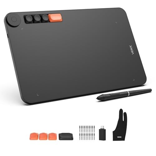 Veikk VO1060 10x6 4 Kısayol Tuşlu Sağ/Sol El Uyumlu Grafik Tablet+Kalem