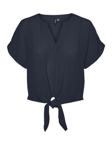 VERO MODA VMGABBI SS CROPPED TIE TOP WVN GA Tişört Kadın