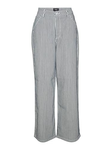VERO MODA VMKATHY HR LOOSE WIDE STRIPED JEANS Kot Pantolon Kadın