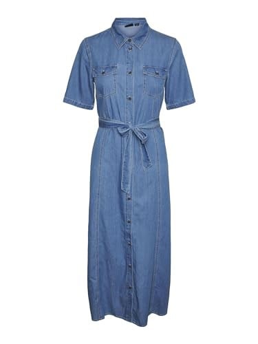 VERO MODA VMVIO 2/4 REG 7/8 SHIRT DRESS YO337 Elbise Kadın