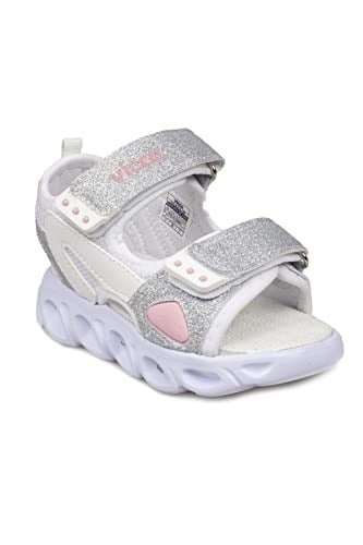 Vicco 332.p21Y189 Roy Patik Phylon Işıklı Beyaz Kız Çocuk Sandalet