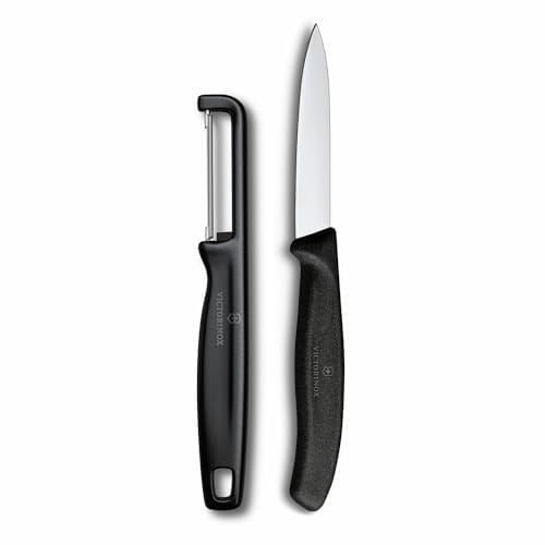 Victorinox 6.7113.21 Swiss Classic 2li Bıçak ve Soyacak Set, Siyah