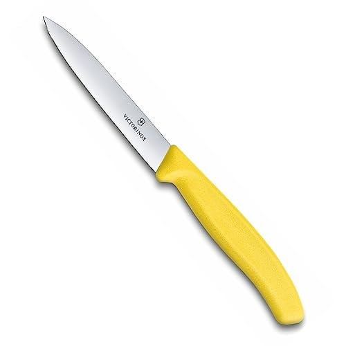 Victorinox 6.7706.L118 SwissClassic 10cm Soyma Bıçağı, Sari