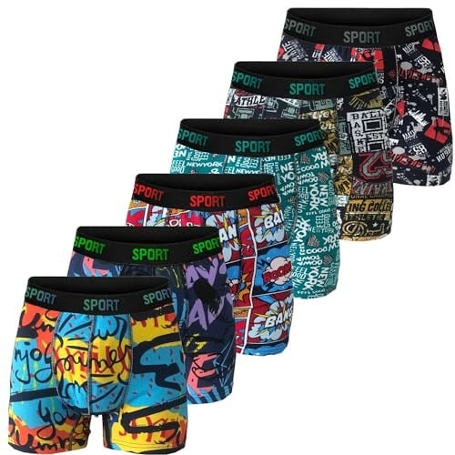 VIEN&KARL 6'lı Premium Kutu, Erkek Boxer, Pamuklu, Likralı, Erkek İç Çamaşırı Külot
