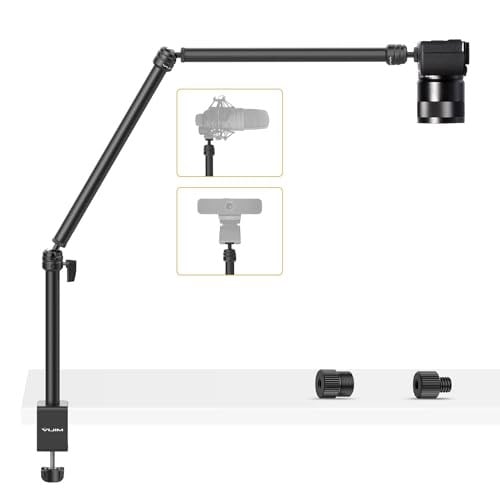 VIJIM LS08 Masa Kelepçeli Ve Kollu Tripod (üç parçalı) Siyah