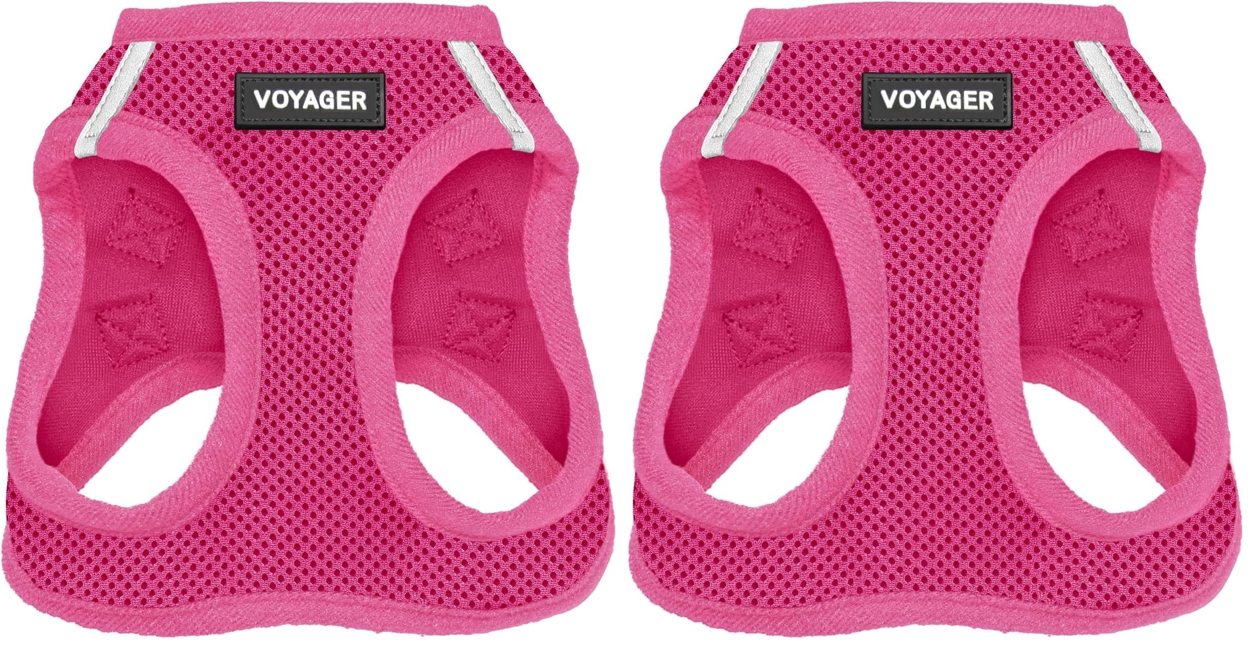 Voyager Step-in Air Dog Harness - Best Pet Supplies tarafından Küçük ve Orta Boy Köpekler için Tüm Hava Koşullarına Uygun Örgü Adım Yeleği - Koşum Takımı (Fuşya), XX-Small (2 paketi)