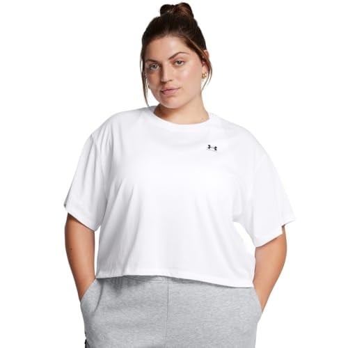 W Boxy Crop Kadın Siyah Günlük Stil T-Shirt 1386845-001