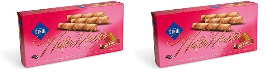 Wafer Master 65 Gr Çilekli 2li paket - Seçenekler: Pack of 2, 8.8 cm x 3.3 cm x 18.4 cm...