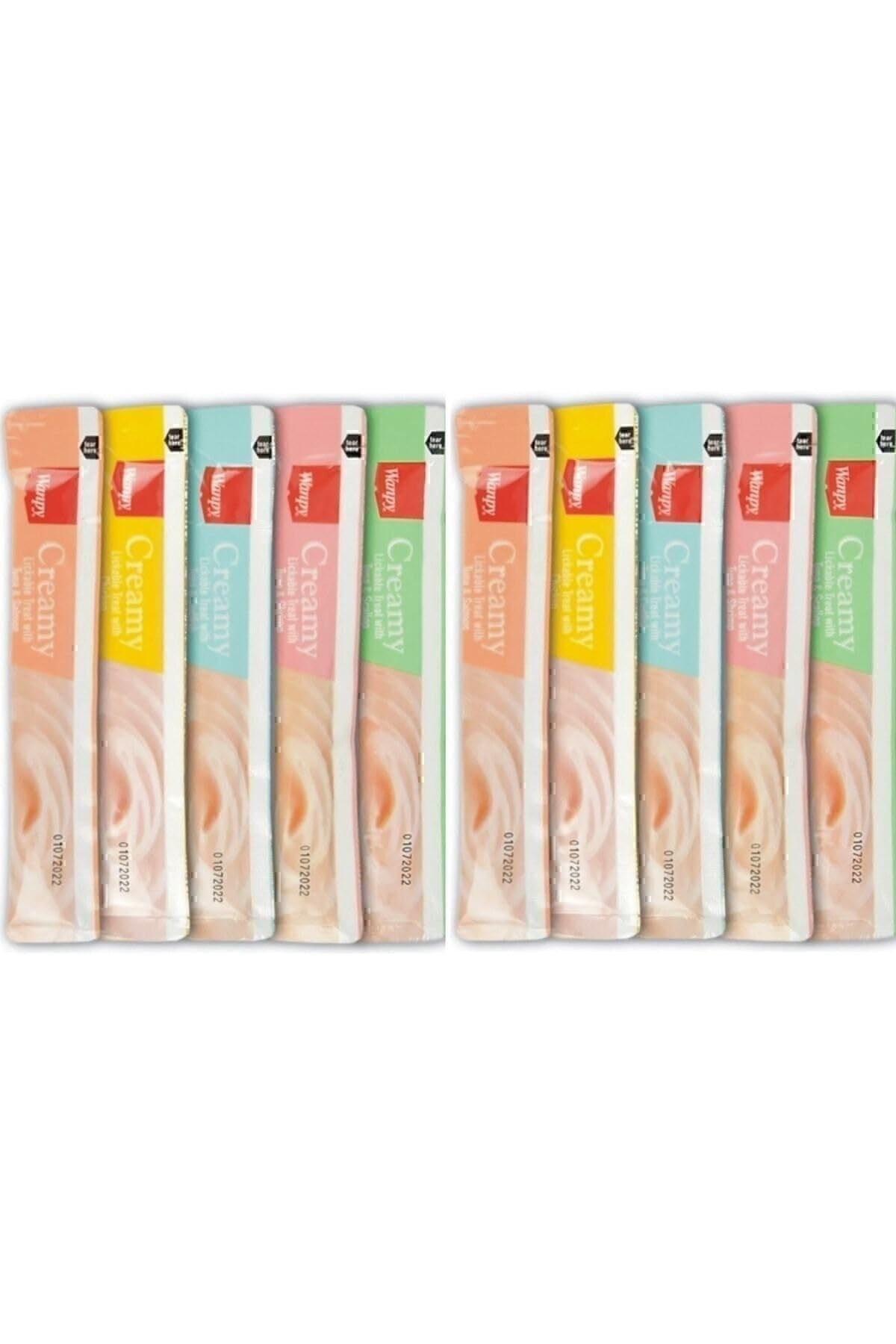 Wanpy Creamy Cat Treat Karışık Krema Sıvı Kedi Ödül Maması 14 Gr X 10 Adet
