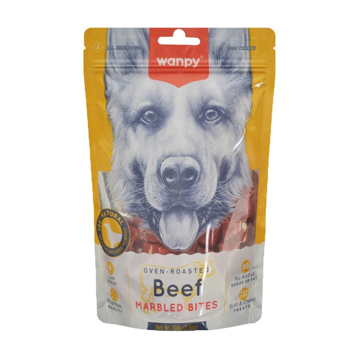 Wanpy Marbled Köpek Ödül Et Parçaları 100 g