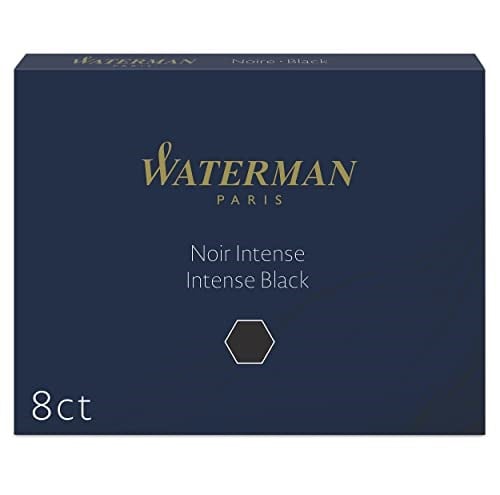 Waterman Dolma Kalem Kartuşu, Siyah, 8'li Paket