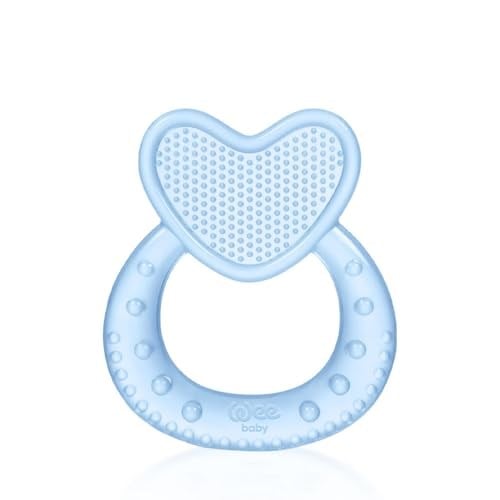 Wee Baby Kalpli Silikon Diş Kaşıyıcı - MAVİ