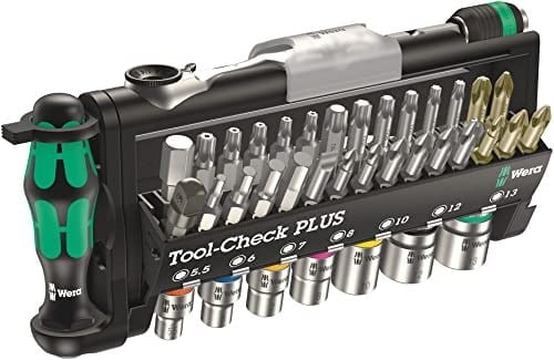 Wera 05056490001 Uç Çeşitleri, Tool-Check PLUS, Metrik (39 Adet) ,Tekli Paket