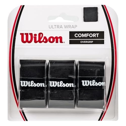 Wilson Unisex Sap Bandı Ultra Wrap Overgrip Siyah, 3 Adet, WRZ403000