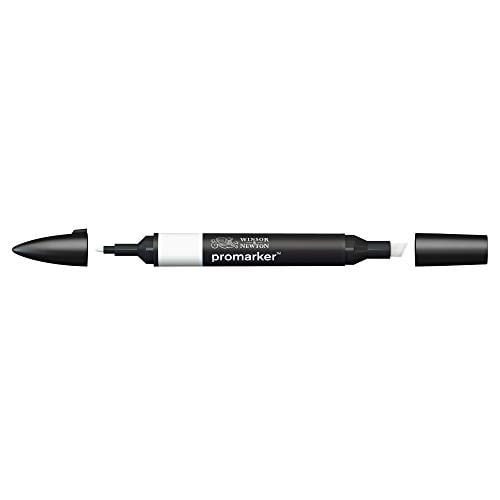 Winsor & Newton 0203380​ ProMarker profesyonel mizanpaj kalemi - 2 uç, ince ve geniş, çizimler, tasarım ve mizanpaj için - Soğuk gri 0