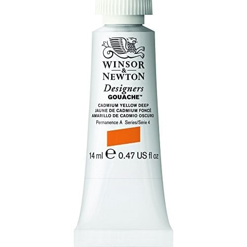 Winsor & Newton tempera tasarım resim 14 ml, Kadmiumgelb Dunkel, 2.0x3.0x7.4 cm