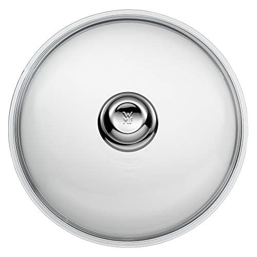 WMF 28 cm Cam Tava Kapağı, Metal Kulplu, Isıya Dayanıklı Cam, 28 cm Tavalar İçin, Bulaşık Makinesinde Yıkanabilir