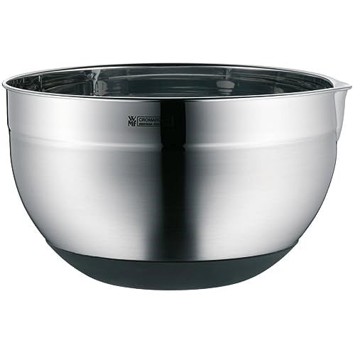 WMF Gourmet Karıştırma Kabı, 24 cm, 4 L, Cromargan® Yüksek Kaliteli Paslanmaz Çelik, 250°C'ye Kadar Isıya Dayanıklı, Kaymaz Tabanlı, Bulaşık Makinesinde Yıkanabilir
