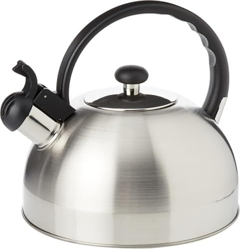 WMF Orbit düdüklü su ısıtıcısı, 1,5 l, flütlü düdüklü su ısıtıcısı, çaydanlık, su ısıtıcısı, Cromargan paslanmaz çelik, indüksiyon, düdüklü su ısıtıcısı