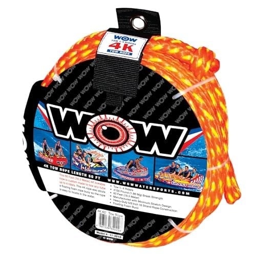 WOW Sports Wow World of Watersports, 11 – 3010, 4 biniciye kadar çekme ipi, 100 pounds Break Strength, yüzen köpük Buoys
