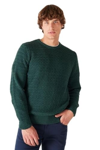 Wrangler Bisiklet Yaka Regular Fit Şarap Erkek%100 Pamuk Kazak W232580810 2XL