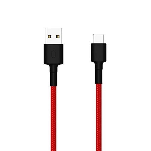 Xiaomi Örgülü USB Type C Kablo, Kırmızı (100cm) - Seçenekler: Mi Type-C Braided Cable, Mi Type-C örgülü kablo
