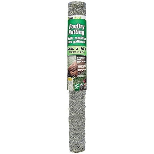 YARDGARD 308400B Kümes Hayvanları Ağı Çiti, 60 cm x 10 Ayak, Gümüş