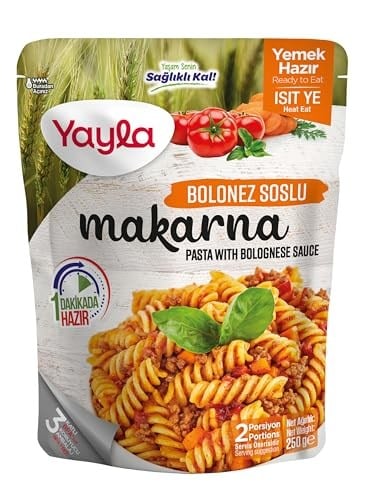 Yayla Yemek Hazır Bolonez Soslu Makarna 250 Gram