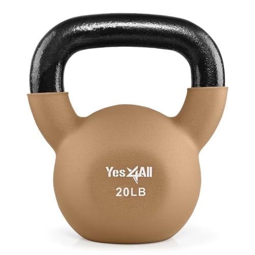 Yes4All Neopren Kaplamalı Ayarlanabilir Girya ve Girya Setleri, Evde spor ve dambıl ağırlık antrenmanı için el ağırlıkları seti