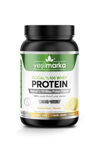 Yeşilmarka Doğal Whey Protein Tozu - Anamur Muzu 748 Gr