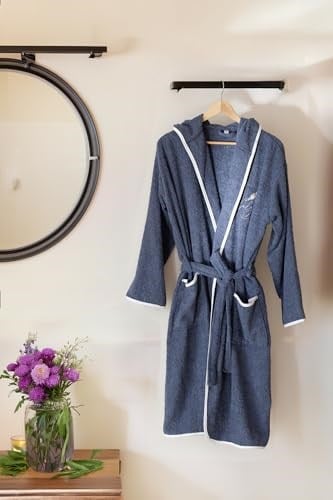 Yetişkin Erkek Bornoz Pamuklu Kumaş S/M/L/XL