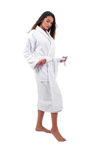 Yg Home Trigameyer Unisex Bornoz - Solid Beyaz