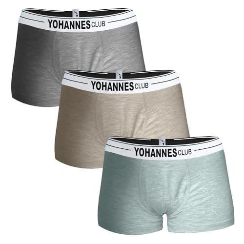 Yohannes Club, Erkek Çocuk, Pamuklu Boxer, Çoklu Paket, Nefes Alabilen Doğal Kumaş