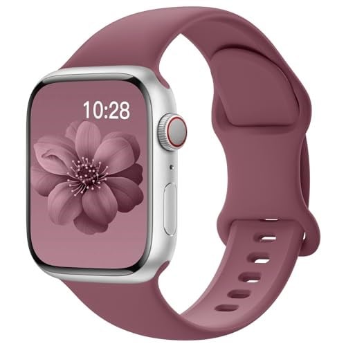 Yoohoo Apple Watch kayışı 41 mm 40 mm 38 mm 49 mm 45 mm 44 mm 42 mm ile uyumlu, yumuşak silikon spor yedek kayış, iWatch Ultra 2/Ultra SE serisi 9 8 7 6 - Seçenekler: 38mm/40mm/41mm/42mm(Series 10)...