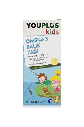 Youplus Kids Omega 3 Balık Yağı Şurup 150 ML