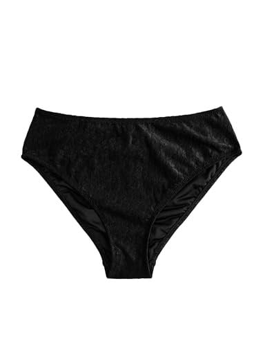 Yüksek Bel Bikini Altı Dokulu Desenli