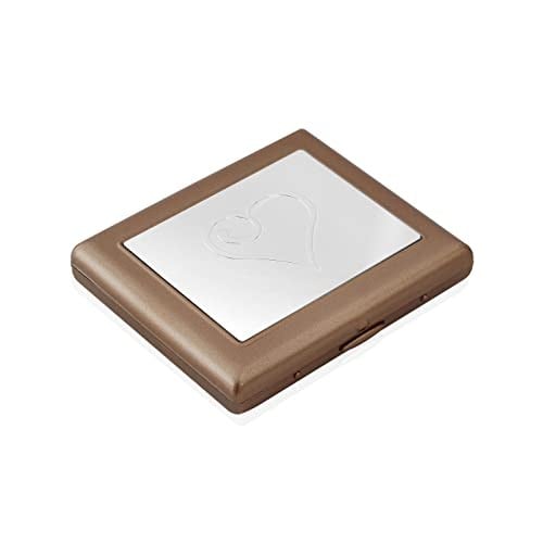 Zekupp Kalp Desenli Metal Sigara Tabakası (ZU-TBK0006)