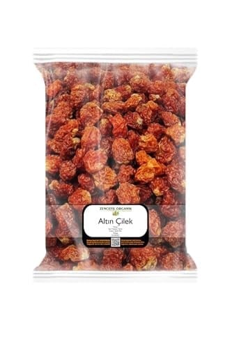 Zencefil Organik Altın Çilek Kurusu Goldenberry 250 Gr. Yer Kirazı Gold Goji Berry Goldberry