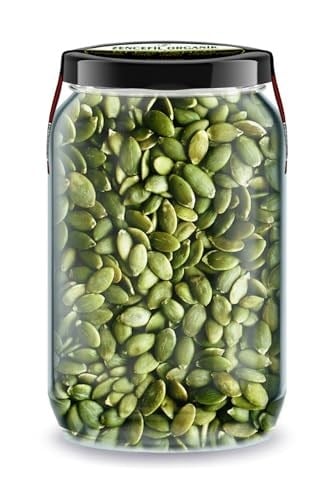 Zencefil Organik Kabak Çekirdeği İçi Bi Kavanoz 660 cc. Cam Kavanozda Saf Katkısız Kabak Çekirdeği Dried Pumpkin Seed
