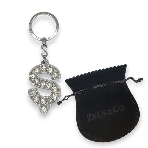 Zeus&Co. Ş Harfi Taşlı Anahtarlık Hediye Kesesi İle Birlikte