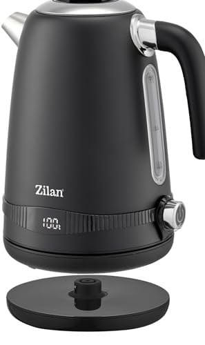 Zilan ZLN1001 Dijital Elektrikli Su Isıtıcı – 1.7L Kapasite, Çift Duvar Inox Akıllı Kettle, Ayarlanabilir Sıcaklık, 2200W Güç, Siyah