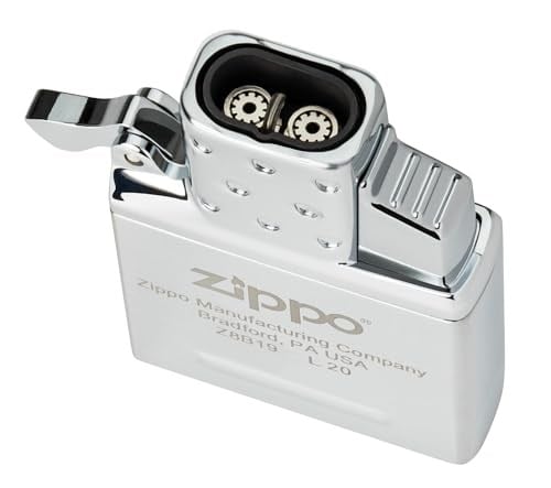 Zippo Unisex'in Bütan Çakmak Ekleme-Çift Torch, Krom, Bir Boyut