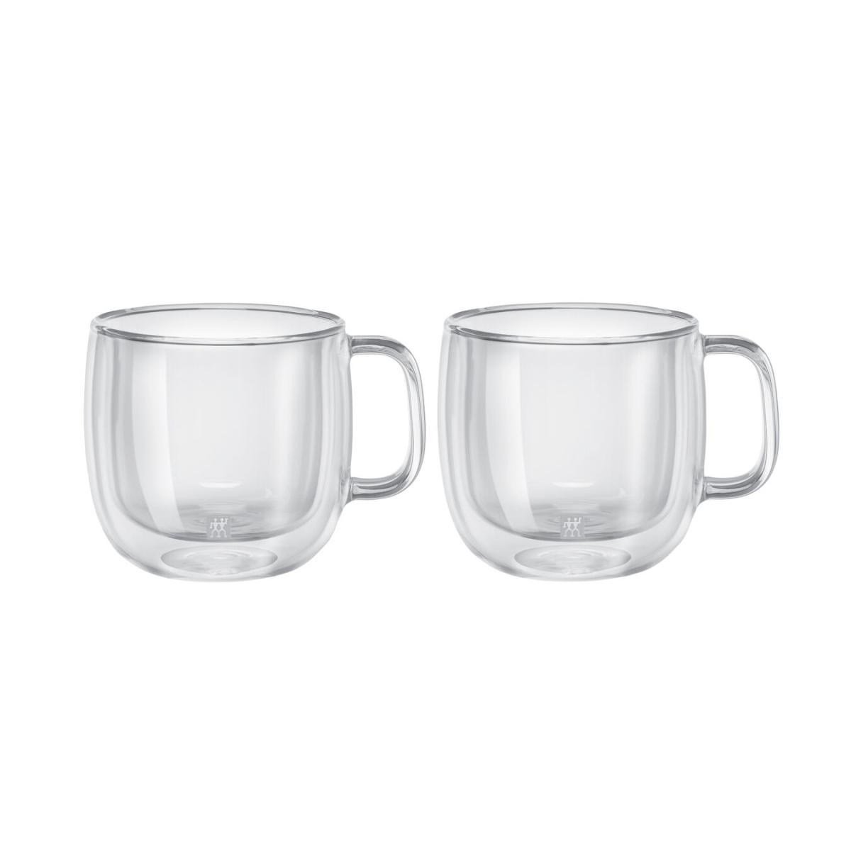 Zwilling Çift Camlı Kulplu 2li Cappucino Bardak Seti - 450 Ml