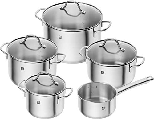 Zwilling Flow Tencere Seti, Paslanmaz Çelik, 5 Parça, Gümüş Rengi